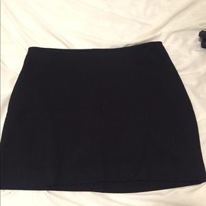 Plain Black Express Mini Skirt